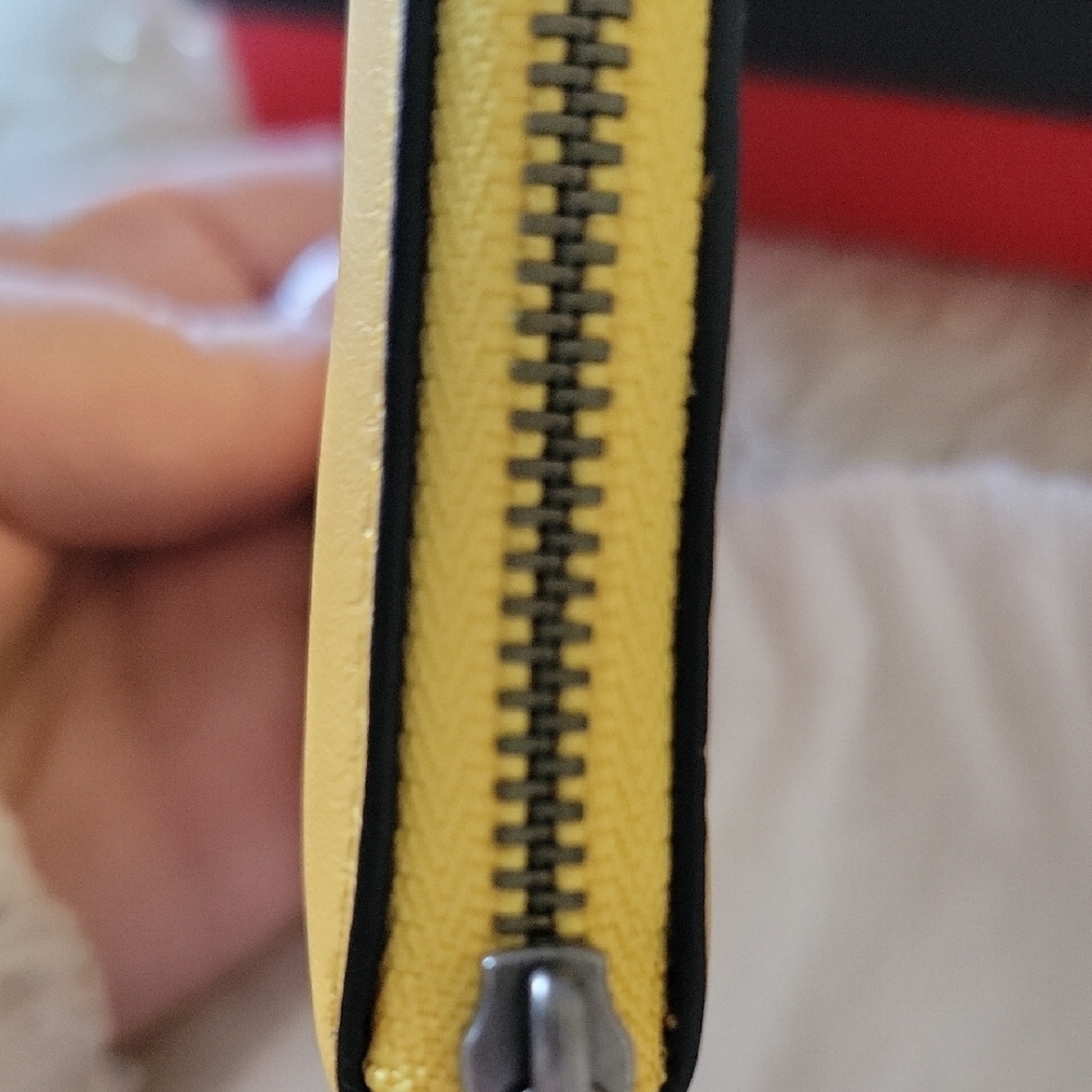 Coach X Disney Limited Edition Yellow Leather Mickey Mouse Wristlet - Picture 11 of 16